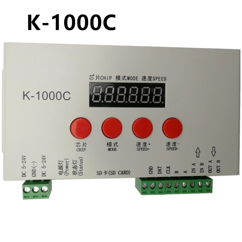 RGB-светодиодный ллер со светодиодной подсветкой Φ SD-карта контроллер пикселей