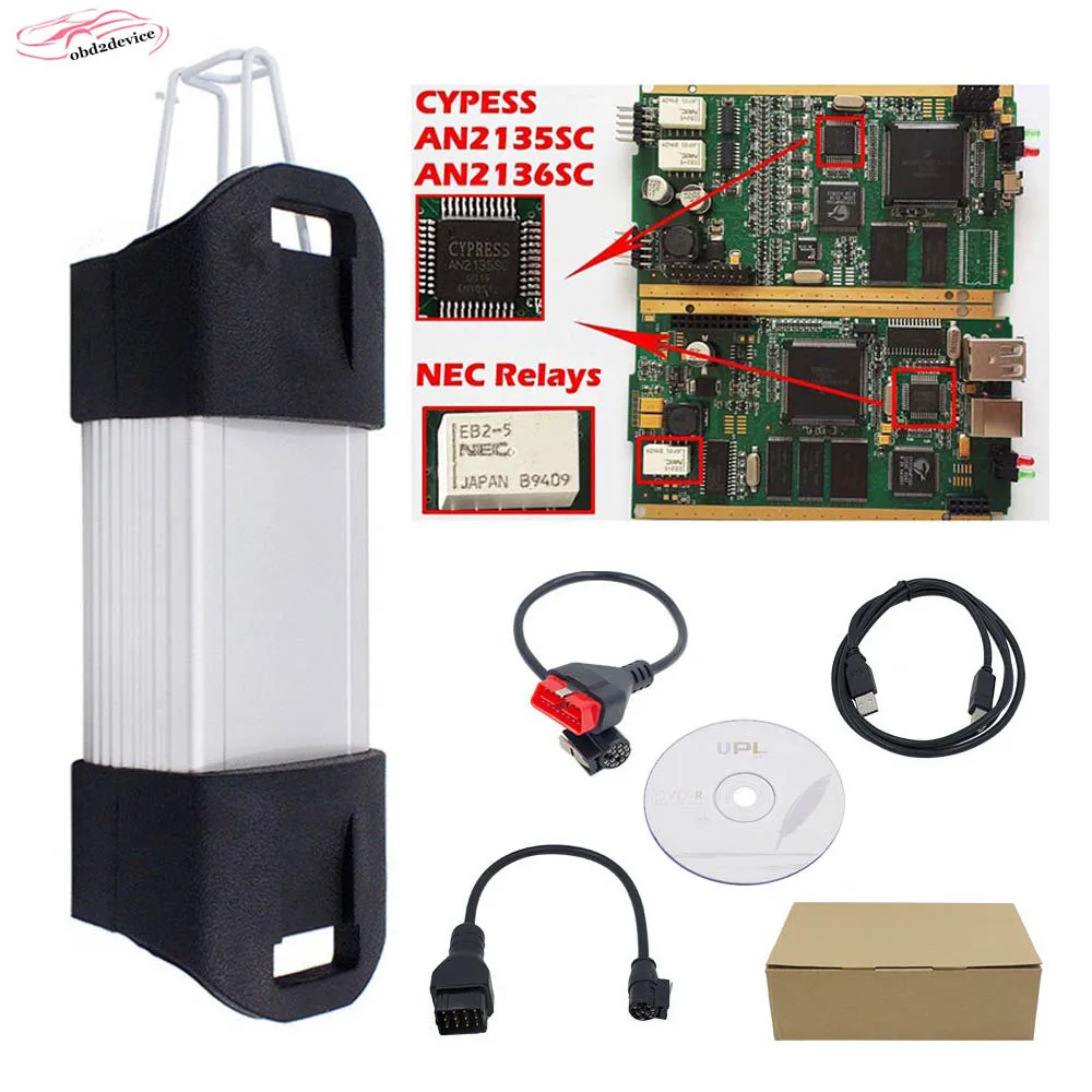 Golden PCB V188 Хорошие полностью чиповые реле от компании NEC могут зажимать Профессиональный диагностический инструмент для Re-nault CANCLIP с программным обеспечением V178/V188 canclip - Цвет: Golden PCB V188