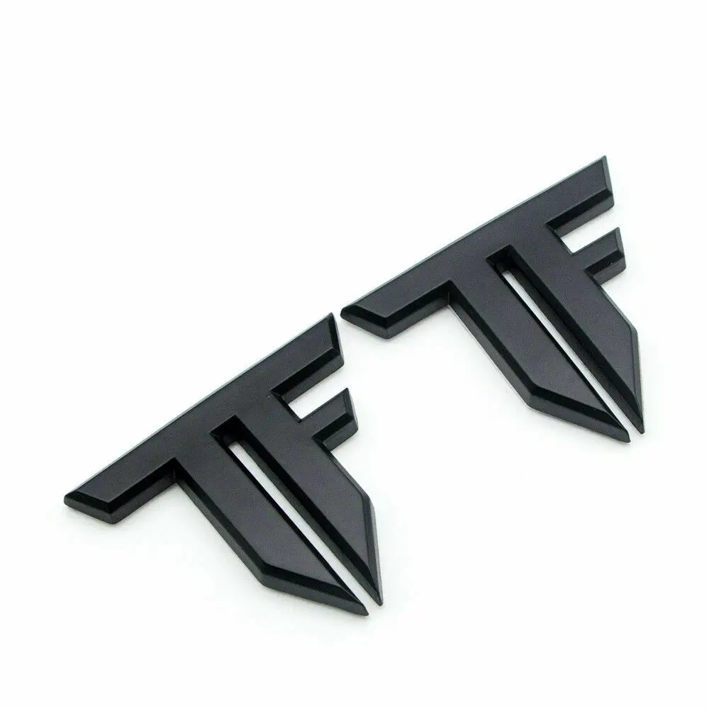

2x Black Metal Transformers TF Autobot Deception Car Emblems Badge Decal Sticker