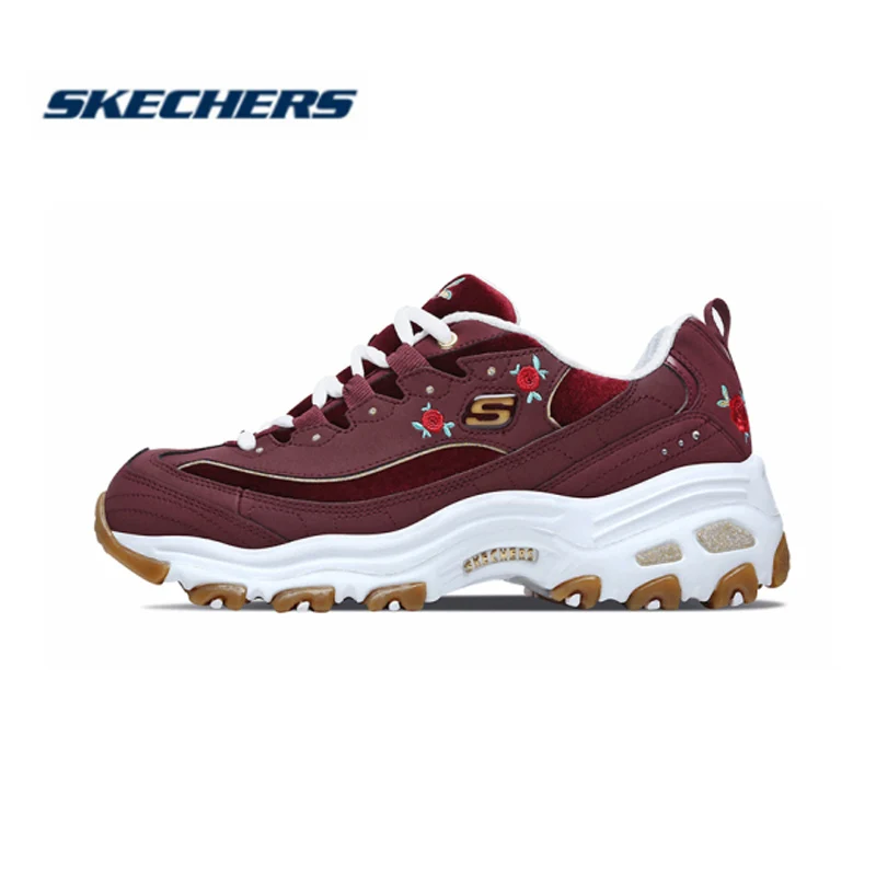 Skechers/Женская обувь; комфортный дышащий повседневный обувь; женская обувь на толстой подошве; 13084-Бург - Цвет: 13084-BURG