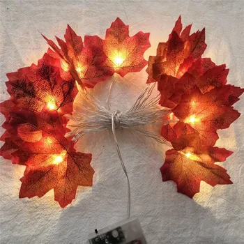 

Fall Thanksgiving Maples Leaves LED String Light Lamp Garland Festival Decor SDF-SHIP