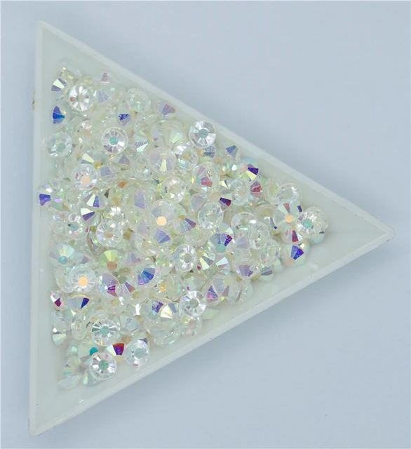 Super Glitter Crystal AB Non Hotfix Rhinestones SS3-SS50 FlatBack Strass Sewing&Fabric Garment Nail Art Rhinestones Decorations 