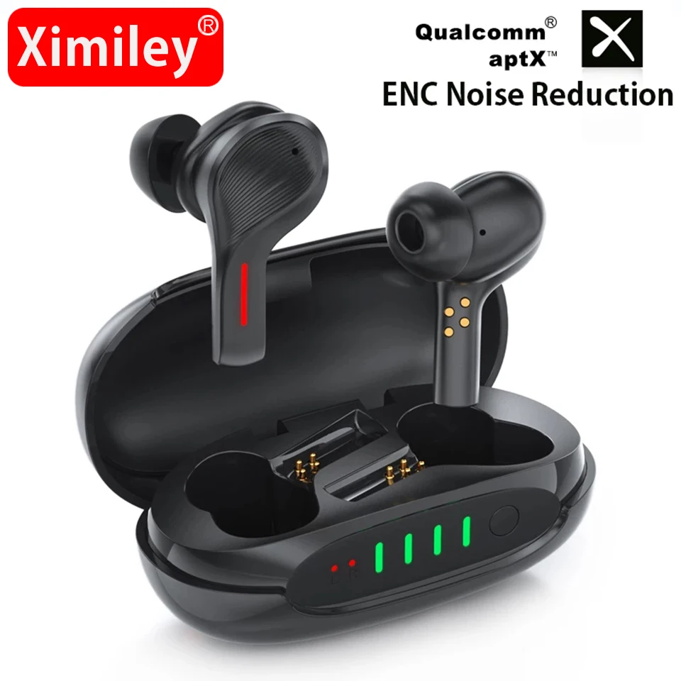 Беспроводные наушники Ximiley с двумя устройствами Bluetooth 5 0 чип QCC3020 шумоподавлением