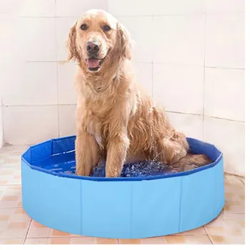 

Dropshippig PVC Foldable Pet Dog Cat Swimming Pool PVC Washing Pond Dog Tub Bed Large Small Dog Swimming House Bed Summer Pool