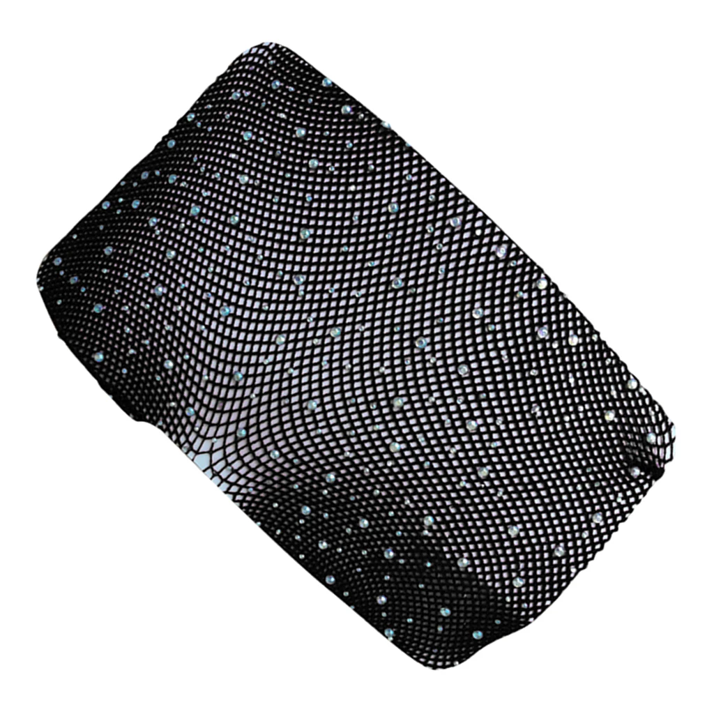 Women Crystal Rhinestone Fishnet Net Mesh Socks Stockings Tights Pantyhose   