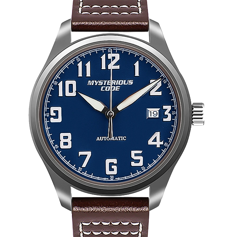 Titanium Watch Men NH35 Automatic Mechanical Wristwatch Retro Pilot Self Winding Sapphire Crystal Luminous Clock Relojes Hombre diver automatic watch