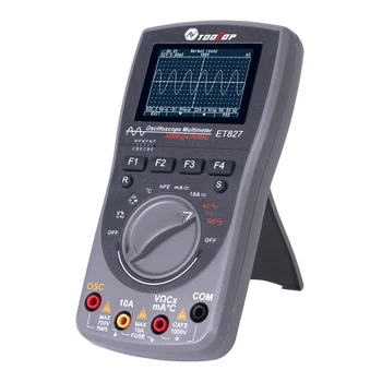 

ET827 Digital Oscilloscope Handheld Multimeter Overload Protection Measurement 200Msps Tools HD Screen 2 In 1 Battery Powered