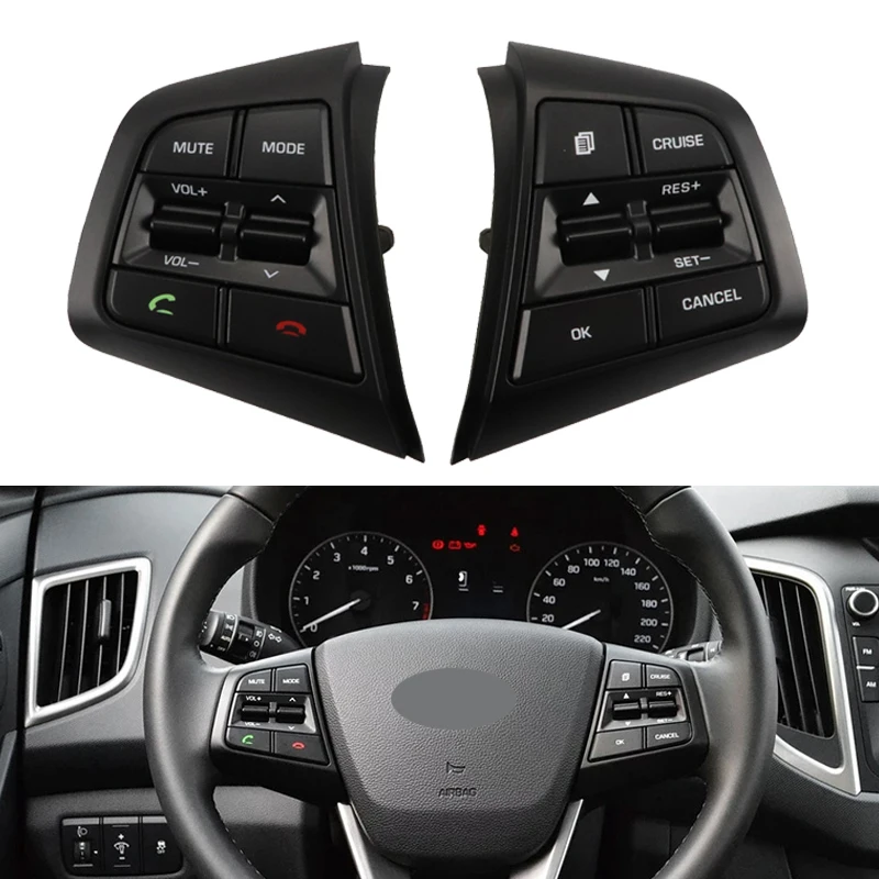 Кнопка управления круиз контролем для Hyundai creta ix25 1 6 кнопки рулевым колесом Bluetooth
