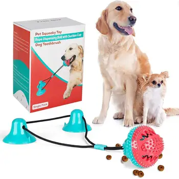 

Toys Rubber Suction Cup Tug dog toy Chew Toys with Ropes and Rubber Ball Fit for Dogs and Cats Under 18kg