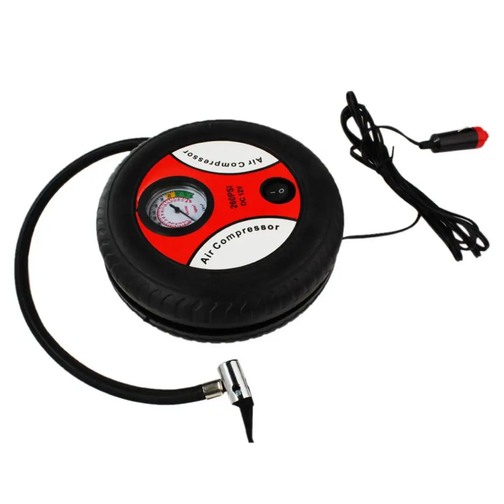 260PSI DC12V мини-насос для накачивания шин воздушный компрессор авто портативный насос
