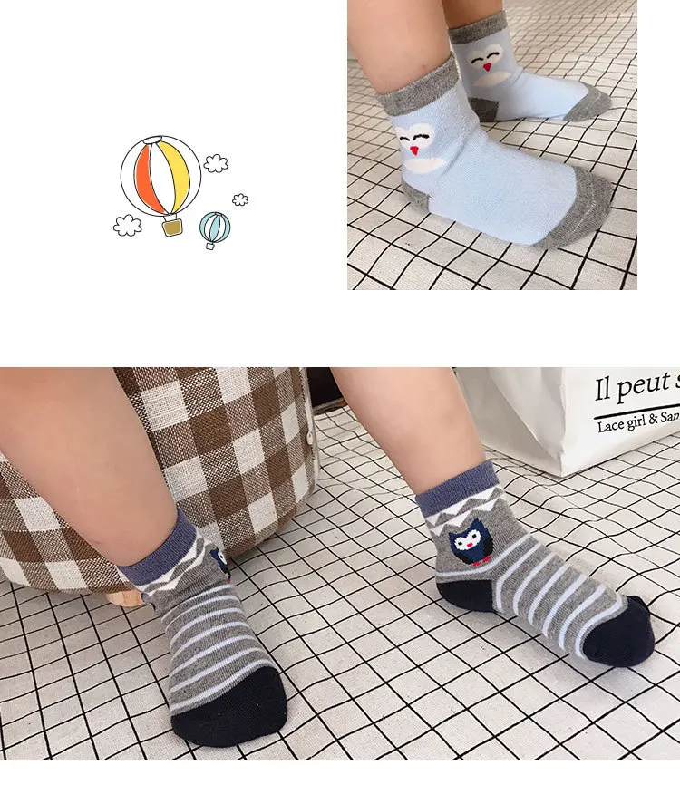 CHILDREN'S Socks Spring And Summer Cotton Baby Children Students' Socks Cartoon Casual Socks Tube Children's Socks