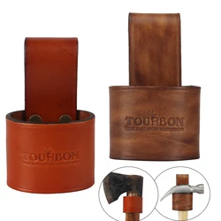 Tourbon porte marteau en cuir véritable, porte outil à boucle d'axe porte outil porte menuiserie attacher à la ceinture de 5CM 