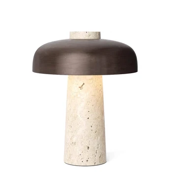 Simple style terrazzo mushroom-shaped decorative table lamp