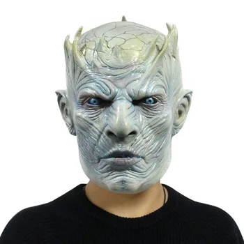 

[Funny] Halloween Dress Game Of Thrones Mask Night's King Face Zombie Latex Mask cosplay Costume party toy adult gift prank game