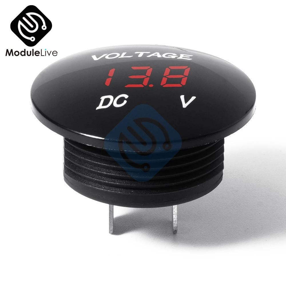DC 5 V-48 V 12V 24V 36V Автомобиль Мотоцикл DC5V-48V цифровая СВЕТОДИОДНАЯ панель вольт Напряжение метр тестер Дисплей вольтметр Водонепроницаемые Инструменты
