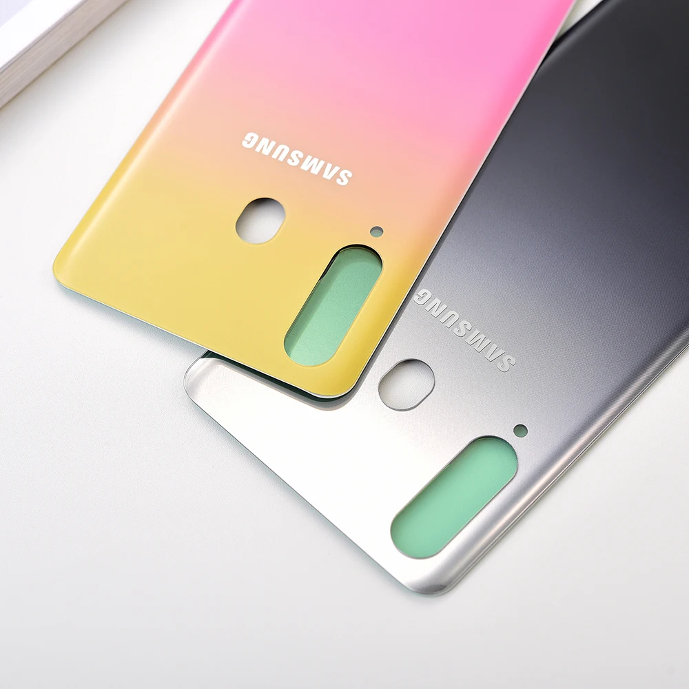 Задняя крышка батарейного отсека Samsung A8S стеклянная корпуса сменный защитный