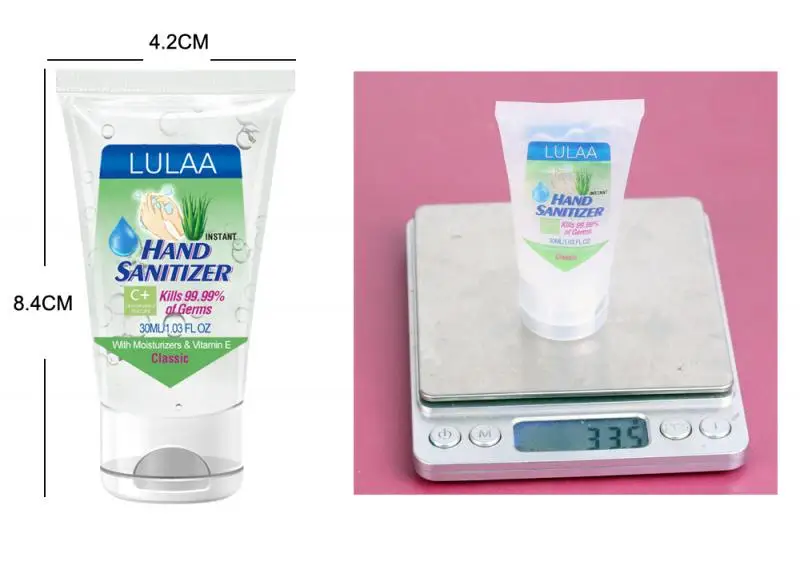LULAA Non-alcoholic Hand Sanitizer Gel Portable Antibacterial Personal Hygiene Hand Sanitizer 30g Quick-drying Hand Soap TSLM1 LULAA Non-alcoholic Hand Sanitizer Gel Portable Antibacterial Personal Hygiene Hand Sanitizer 30g Quick-drying Hand Soap TSLM1