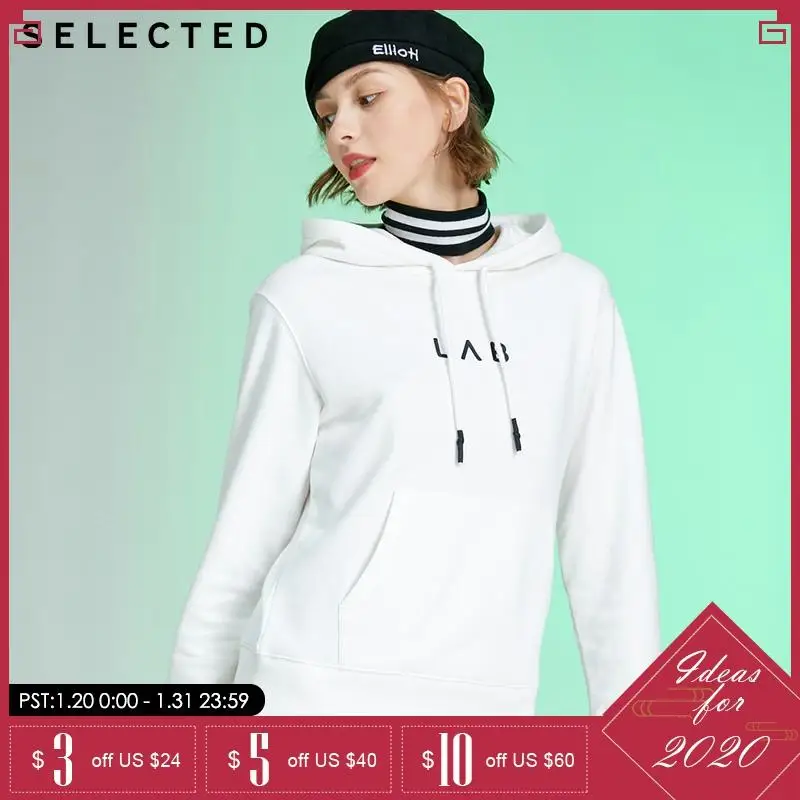 

SELECTED Letter Print Knitted Hoodies| 41944D506