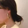 FYUAN Golden Round Crystal Hoop Earrings for Women Bijoux Geometric Rhinestones Earrings Statement Jewelry Party Gifts ► Photo 3/6