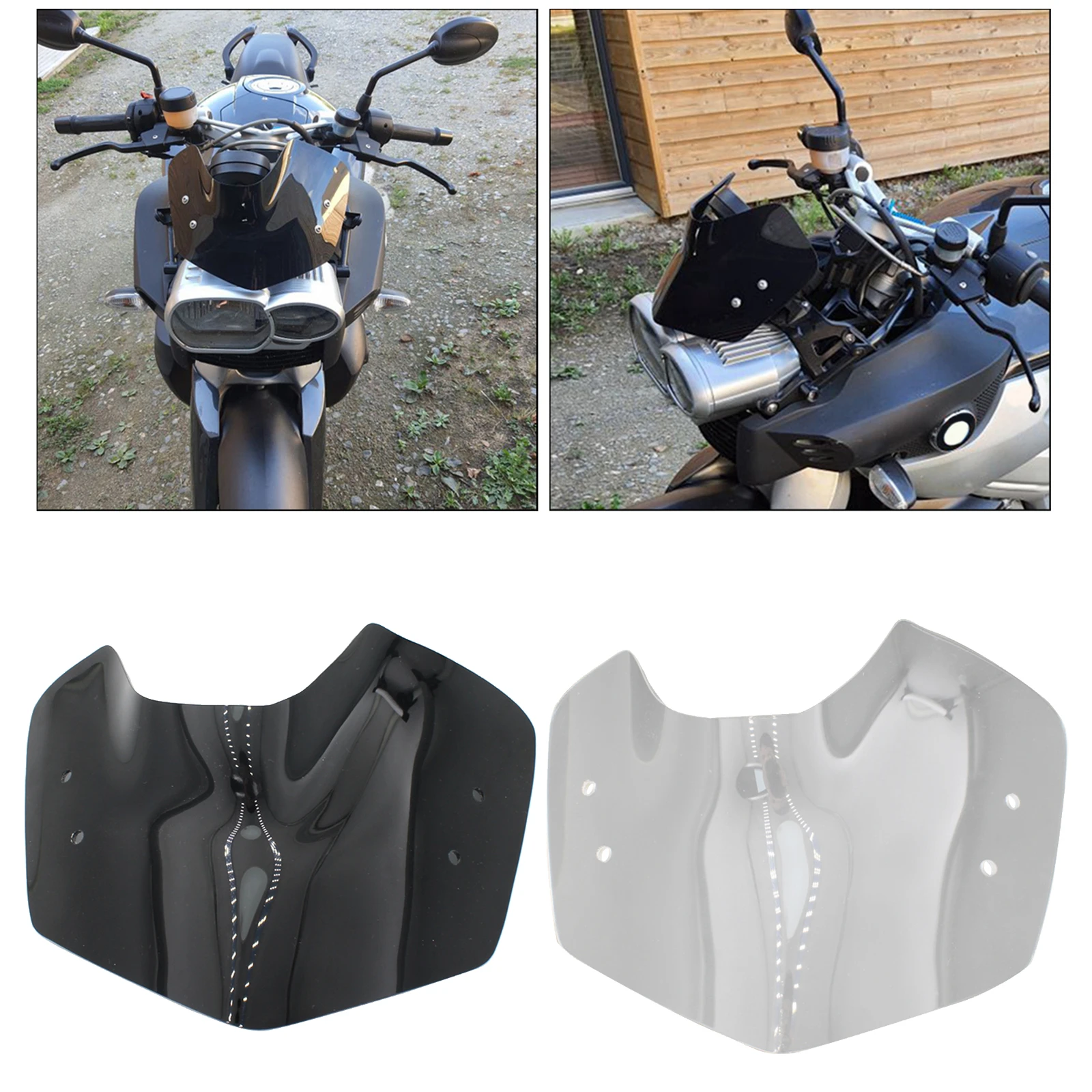 Motorcycle Front Windshield Glass Cover for BMW K1200R K1300R Accessories