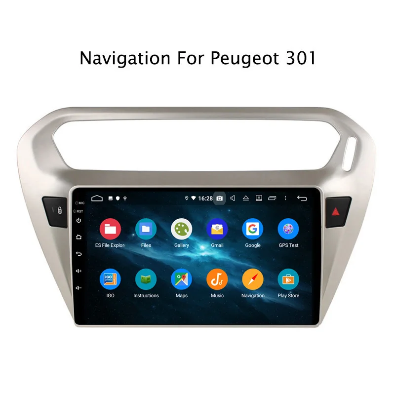 Perfect 9" Android Octa Core 4G RAM 32G ROM Car Radio Multimedia Player Navigation GPS For Peugeot 301/Citroen Elysee 4