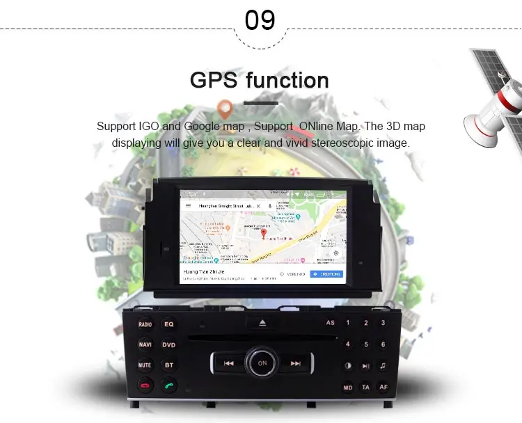 JDASTON Android 10 в Dash 2Din автомобильный dvd-плеер для Mercedes Benz C200 C180 W204 2007-2010 Автомобильный gps Радио Аудио мультимедиа стерео