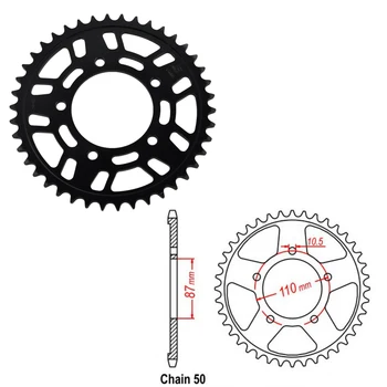 

530 Chain 42T 45T 47T Motorcycle Rear Sprocket For SUZUKI RF600 93-95 GSXR750 GSX-R750 85-89 GSX-R400 88-89 GSX600 Katana 89-97 GSX750F 89-06 GSX-R1100 86-88 GSF600 Bandit 95-04 GSF650 Bandit 05-06 VZ800 97-04