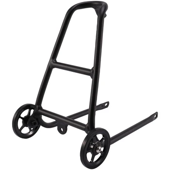 

Hot HG-Aluminum Alloy Q Type Bike Rear Rack for Brompton with Easy Wheels Bicycle Holder Luggage Shelf Bicycle Accessories