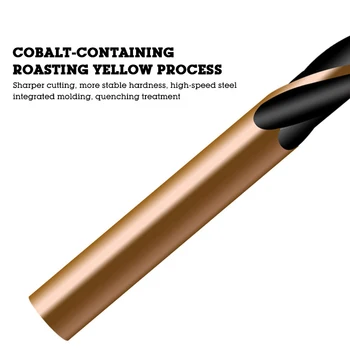 

Titanium Coated Drill Bits Drilling For Metal Wood Trimming Woodworking
