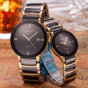 

rado- Luxury Brand quartz women Watches Quartz Watch Stainless Steel Strap wristwatch classic business dress men watch 6421