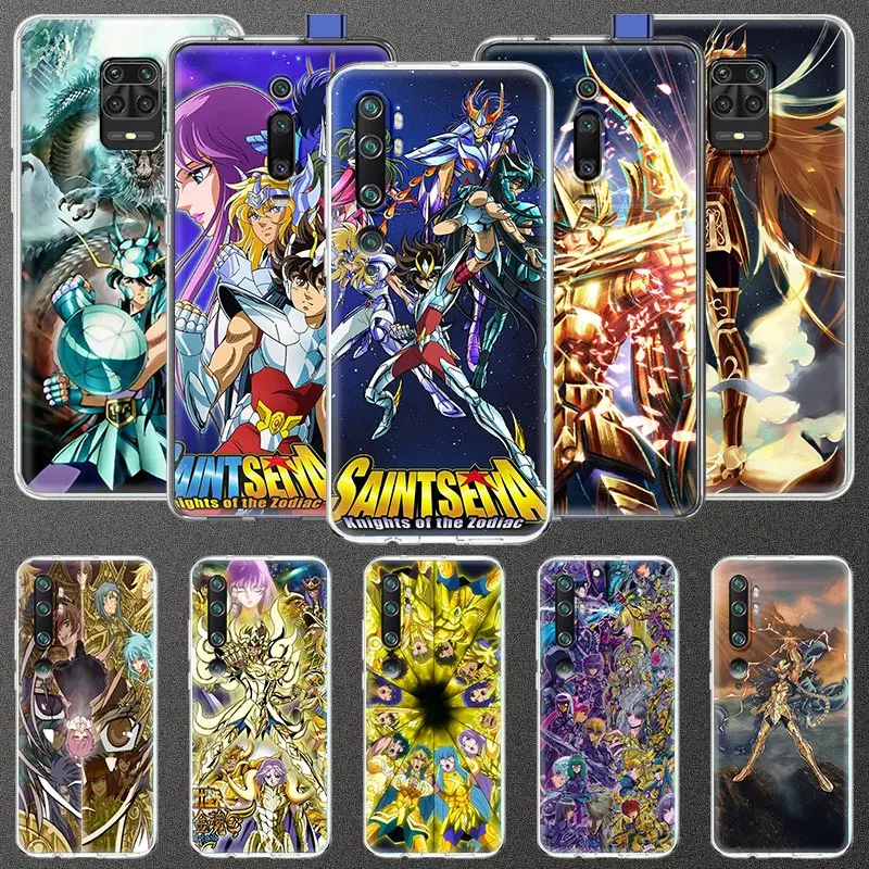 Чехол с аниме Cool Saint Seiya для Xiaomi Redmi Note 8 9 9S 8T 9A 7 7A 8A K30 Pro Mi CC9 A3 10 Lite прозрачный мягкий
