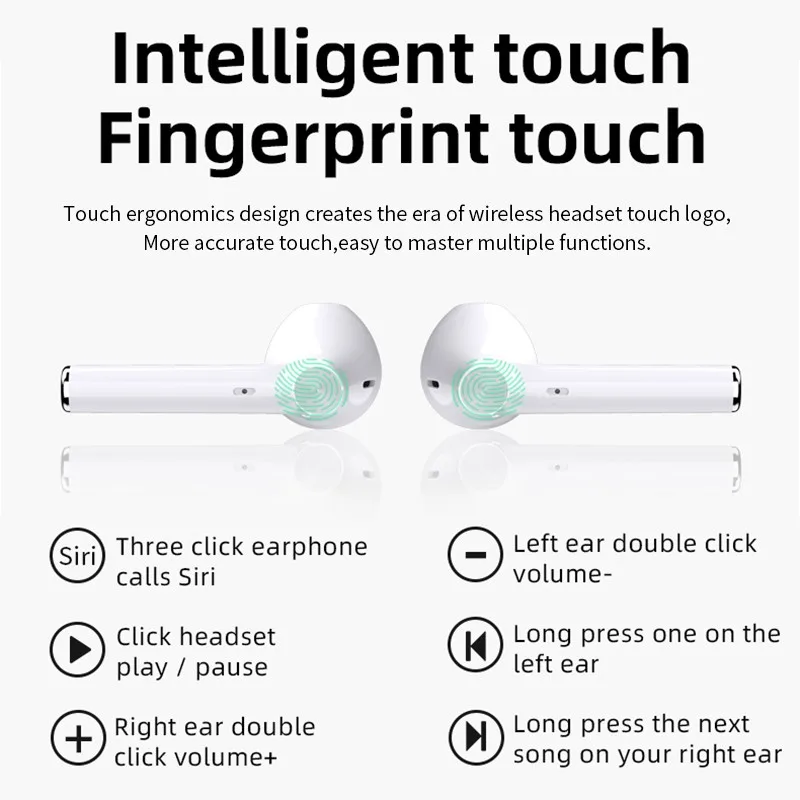 headphones wireless bluetooth 5 0 TWS Air Earbuds with Charging Box microphone sport Headset Earbuds With Mic For smart Phone