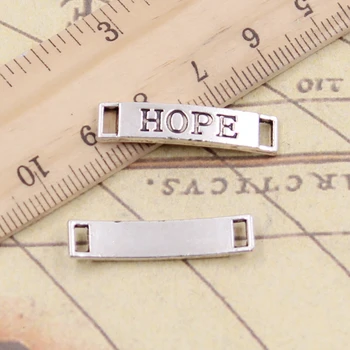 

10pcs Charms Hope Connector Link 6x28mm Tibetan Silver Color Pendants Antique Jewelry Making DIY Handmade Craft Pendant