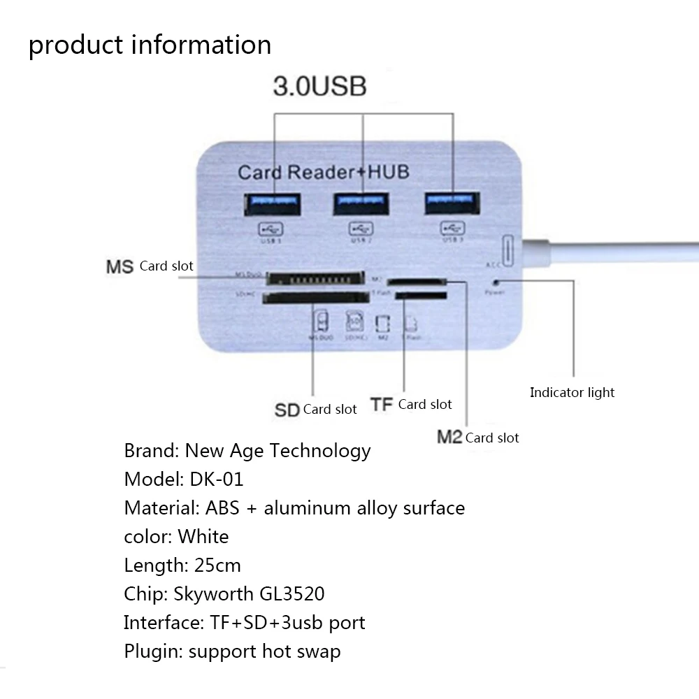 Usb-концентратор 3,0 Мульти USB 3,0 концентратор разветвитель 3 портовый считыватель карт usb-концентратор с несколькими портами супер скорость микро хаб для компьютерных аксессуаров