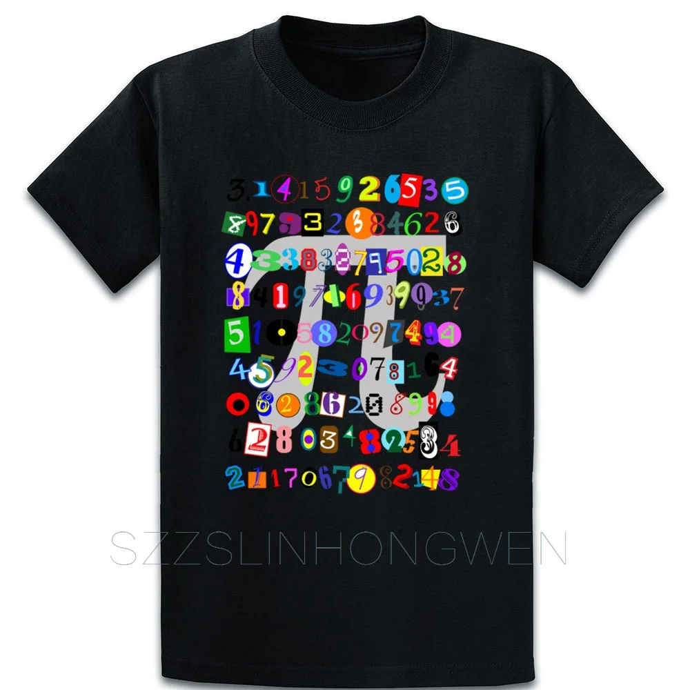 Футболка с рисунком из мультфильма многие цифры Pi размер больше S-5XL тренд летняя