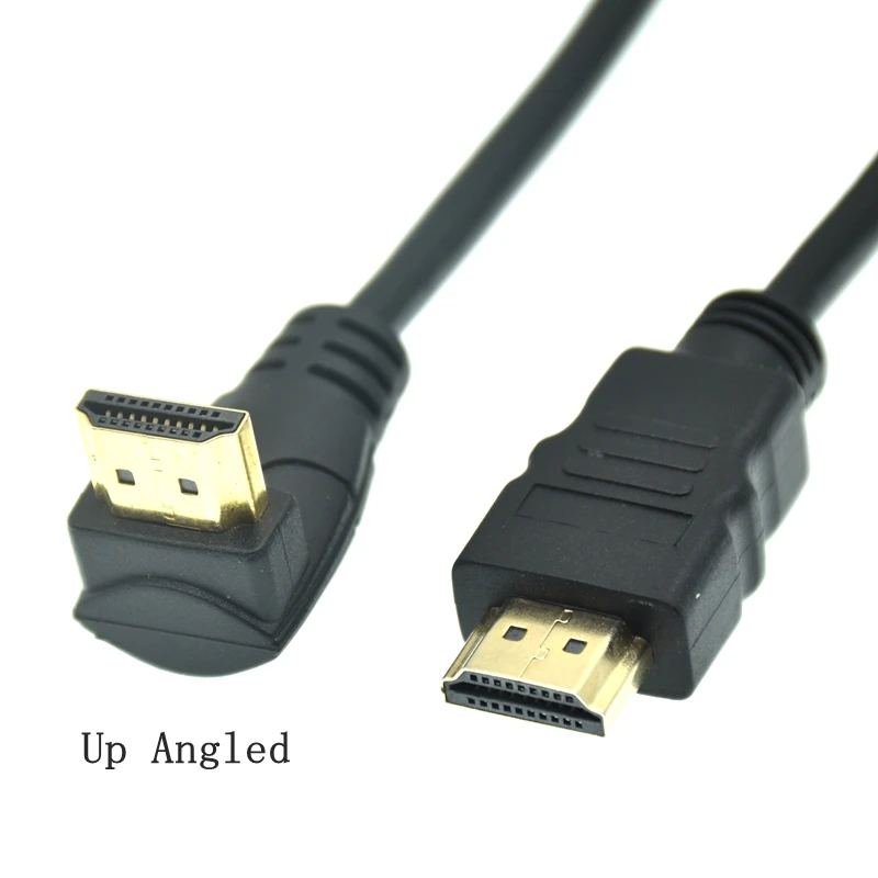 HD-A Male to Angled 90 Degree Male HD Extension Cable - 15cm to 1.5m, HDTV-compatible, 1.4v Description Image.This Product Can Be Found With The Tag Names Cheap Computer Cables Connectors, Computer Cables Connectors, Computer Office, High Quality Computer Office