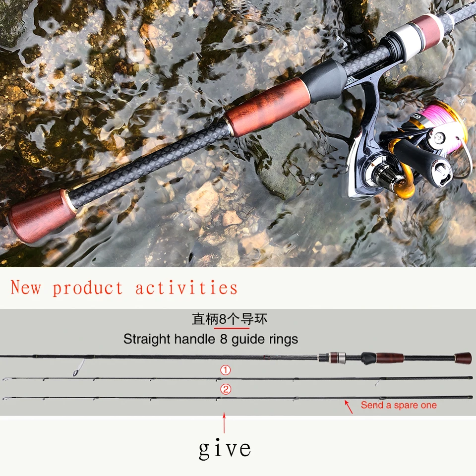 AIOUSHI Fishing Trout rod 2021 ultra light fast spinning rod 2 stage L