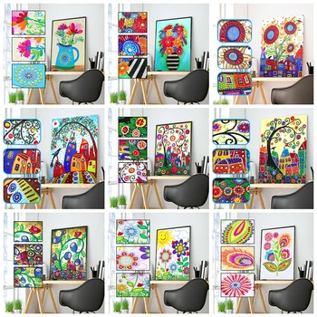 

Huacan Special Shaped Diamond Painting Tree 5D Diamond Embroidery Mosaic Landscape Home Decor 24x34cm Sale