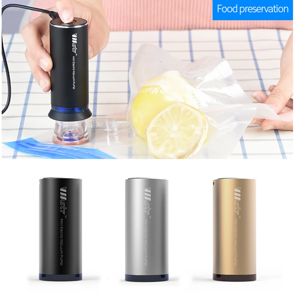 New V3 Mini Vacuum Machine Automatic Storage Device Air Pumping Food Vacuum Sealer Machine Vacuum Packer 5