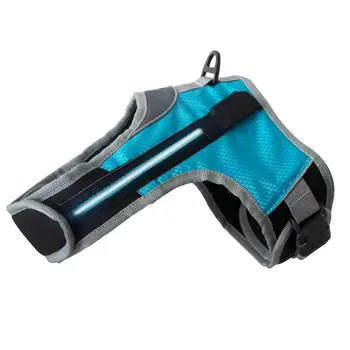 

Durable Luminous LED Dog Collar Reflective Safety Harness Vest for Pet Supplies Dog Chest and Back Pet Products LBShipping