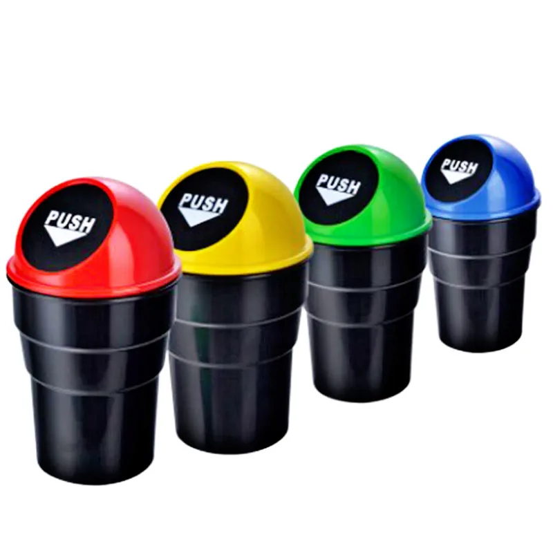 

Car Mini Garbage Can Auto Creative Trash Can Vehicle Dust Holder Bin Box 5 Colors
