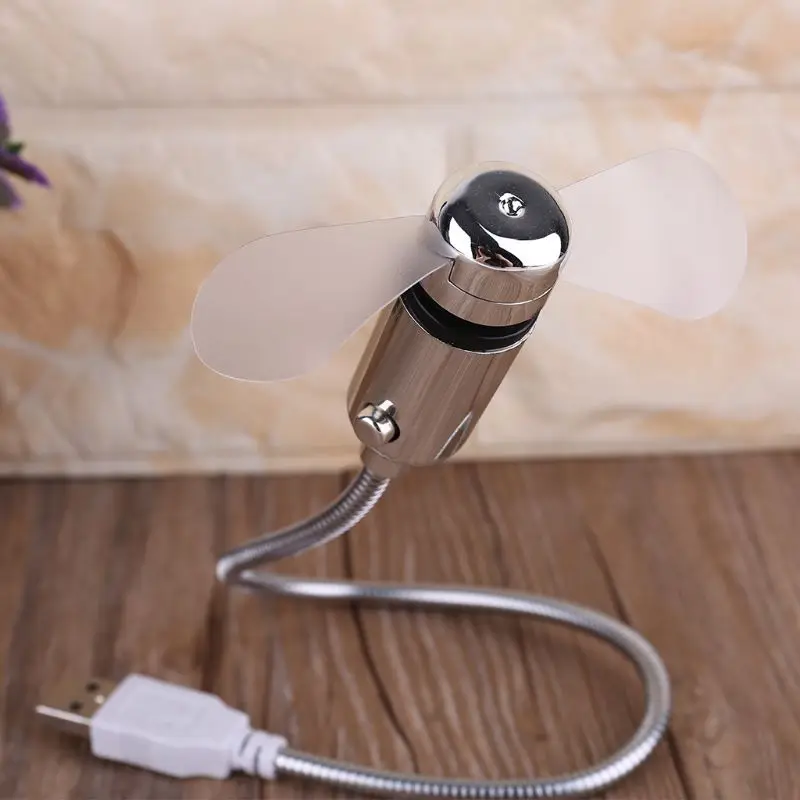 미니 모바일 USB 전원 냉각 선풍기, 유연한 구스넥 송풍기, 데스크탑 PC 컴퓨터 노트북 노트북 태블릿용