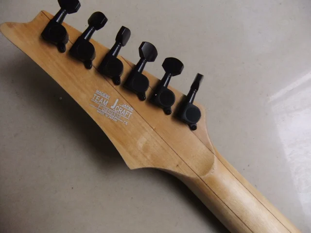Гитара Jem серия модель Электрогитара с зубчатым грифом 3 звукоснимателя Абалон инкрустация в Matel Red 110219