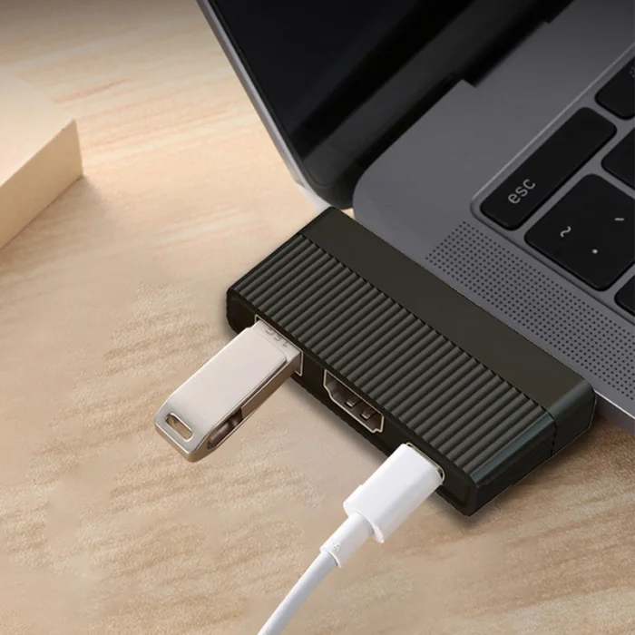 Type-C к HDMI USB3.0 PD адаптер 3 в 1 4K для экрана дисплея проектора ноутбука мобильного телефона GK99