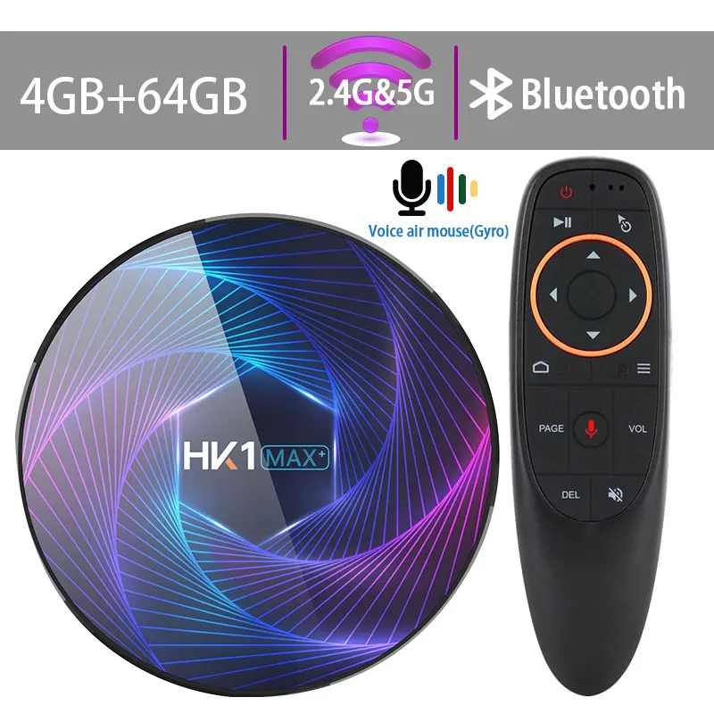 Android 9,0 tv BOX 128G высокая конфигурация Google голосовой помощник RK3368 4K 3D Ultra tv Wifi2.4G и 5,8G Bluetooth Play Store - Цвет: 4G64Gvoice