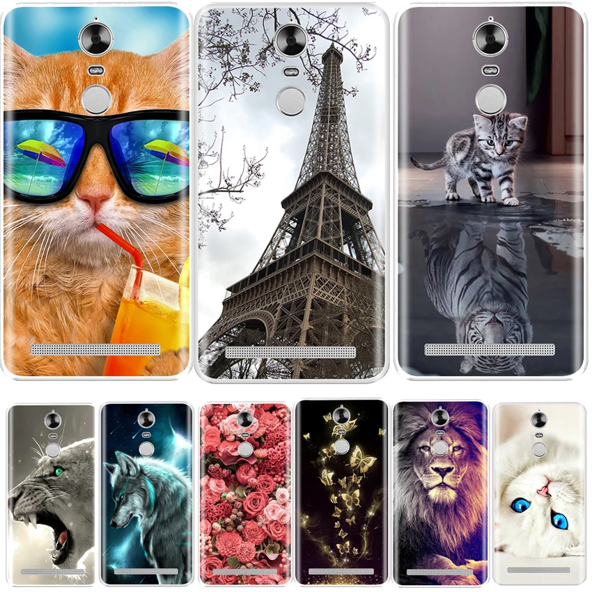 Чехол для Lenovo K5 Note 5 дюйма Мягкий Силиконовый ТПУ Модный Рисунок задняя крышка Vibe