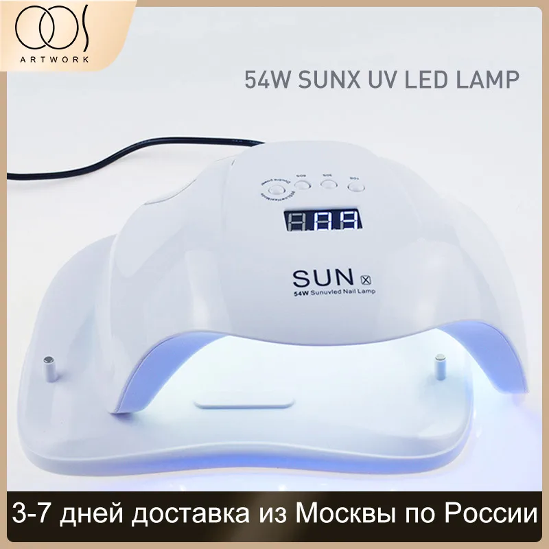 Nail Dryer 54W LED UV Lamp With 36 leds For All Of Type Gel Polish 10/30/60/99s Timer Auto Sensor Manicure Tools | Красота и здоровье