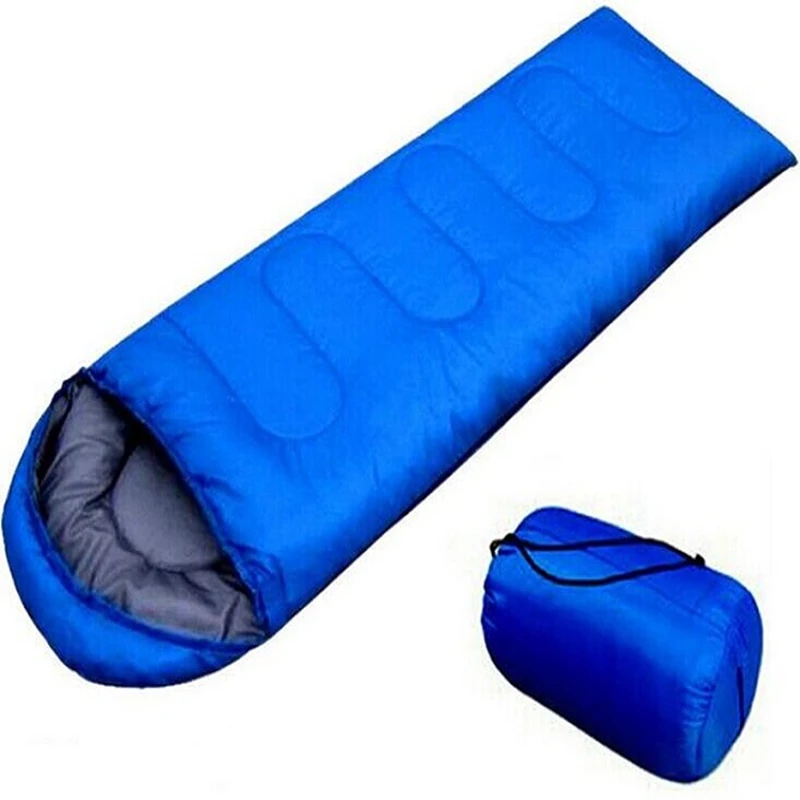 Ultralight Outdoor Camping Envelope Sleeping Bag Hooded Cotton Spring