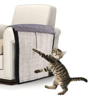 

Sisal Cat Scratches Board Cats Play Sofa Furniture Bed Mattress Protector Cover Kitten Claw Anti-Scratch Pad Mat Gift for Free