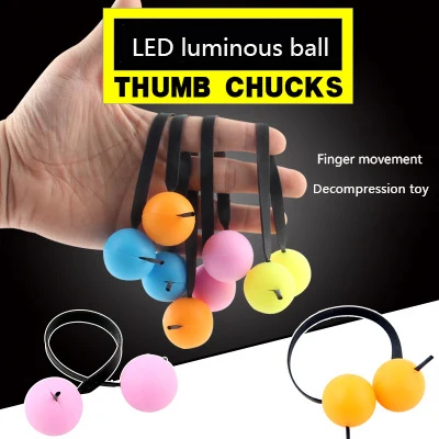 LED Finger Ball autyzm zabawka świecące tabeli gry stres relief obrotowy pierścień prezent na boże narodzenie yo-yo Toy Yoyo Factory Professional